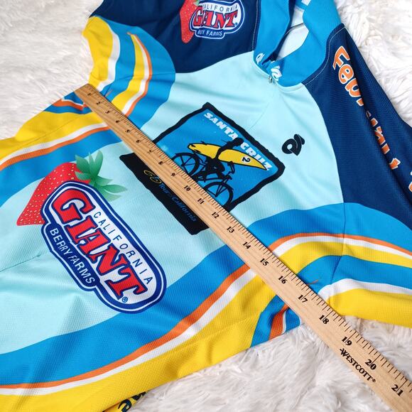 Santa Cruz Tour of California Giant Berry Farms Cycling Jersey Size Men’s M - Picture 2 of 4